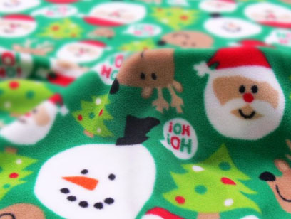 Christmas collection printed fleece